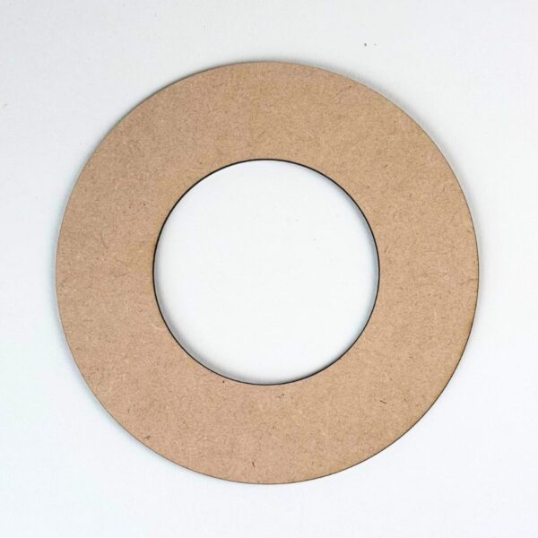 DIY材料簍空圓形木片15公分