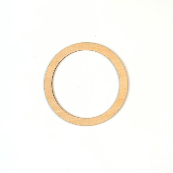 DIY材料簍空圓形木片11公分