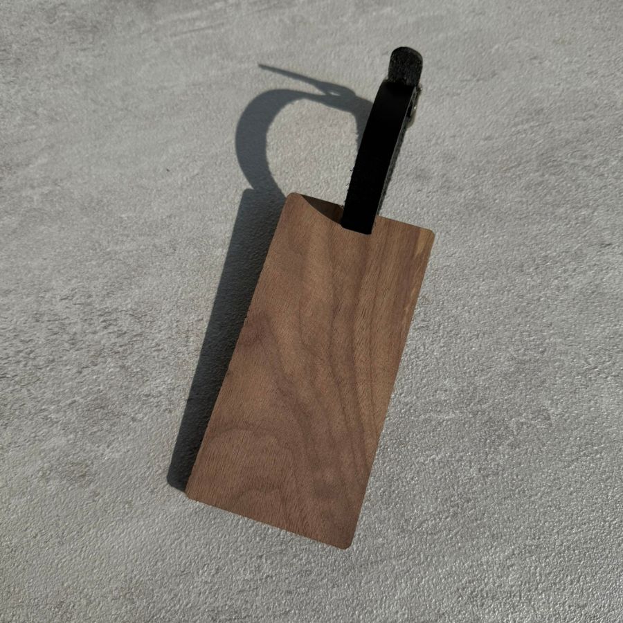 客製化胡桃木行李吊牌