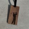 客製化胡桃木行李吊牌