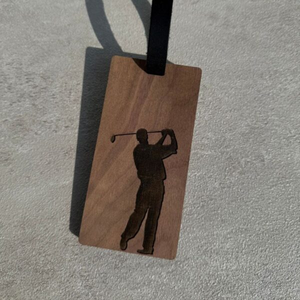 客製化胡桃木行李吊牌